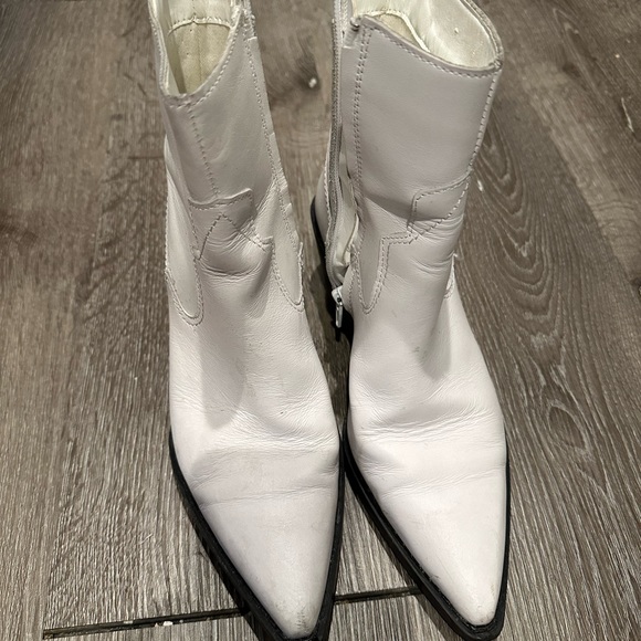 Mango White Cowboy Boots - Picture 3 of 4